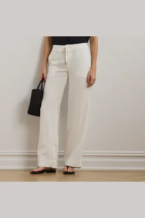 Ralph Lauren Leinenhose mit weitem Bein