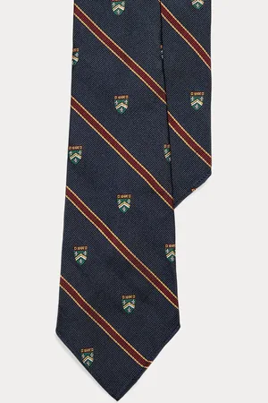 Ralph Lauren Vintage-Clubkrawatte aus Seidenrips