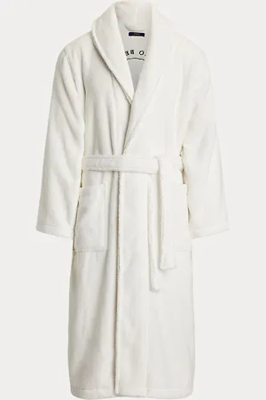 Ralph Lauren Baumwollfrottee-Bademantel mit Polo Bear