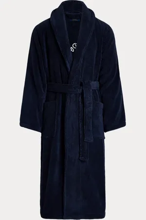Ralph Lauren Baumwollfrottee-Bademantel mit Logo