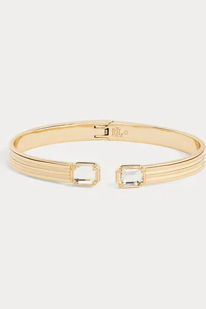 Ralph Lauren Vergoldeter Armreif mit geripptem Design
