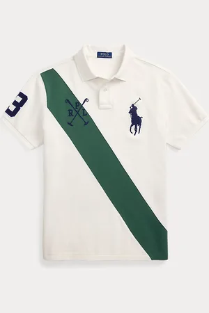 Ralph Lauren Custom-Slim Piqué-Poloshirt mit Big Pony