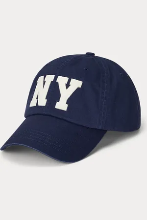 Ralph Lauren Twill-Baseballkappe mit „NY“-Aufnäher
