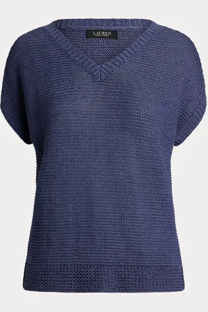 Ralph Lauren Kurzarmpullover mit V-Ausschnitt