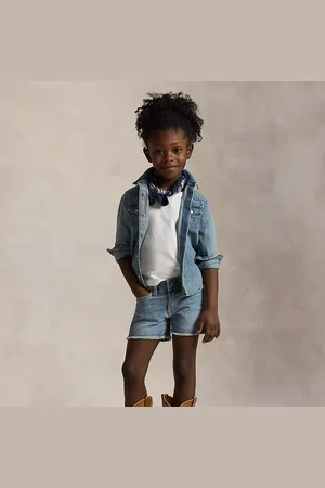 Ralph Lauren Ausgefranste Shorts aus Baumwolldenim