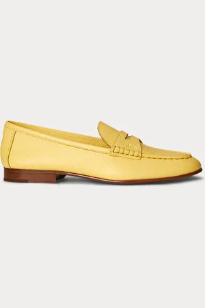 Ralph Lauren Pennyloafer aus Narbenleder