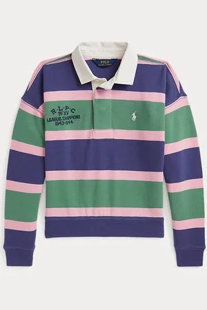 Ralph Lauren Gestreiftes Rugby-Sweatshirt aus Frottee