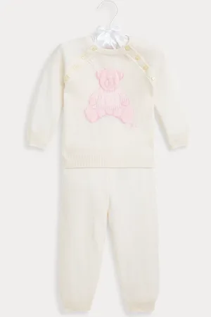 Ralph Lauren Set aus Kaschmir-Pullover und Hose