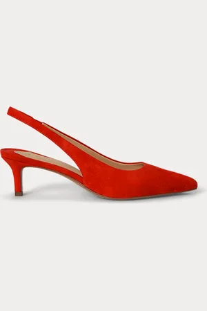 Ralph Lauren Wildleder-Pumps Lolah II mit Riemchen