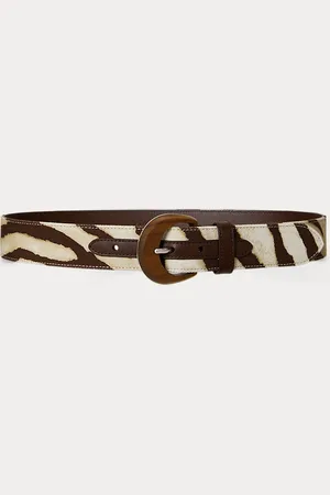 Ralph Lauren Breiter Gürtel mit Zebramuster