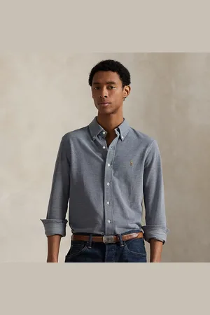 Ralph Lauren Baumwollpiqué-Oxfordhemd