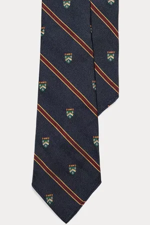 Ralph Lauren Vintage-Clubkrawatte aus Seidenrips