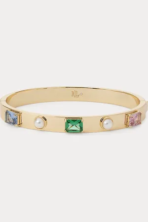 Ralph Lauren Vergoldeter Armreif mit Schmucksteinen