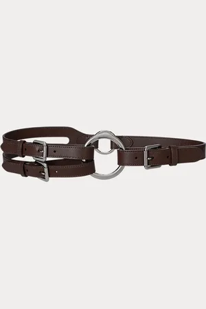 Ralph Lauren Ledergürtel mit drei Riemen und O-Ring