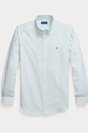 Ralph Lauren Gestreiftes Custom-Fit Oxfordhemd