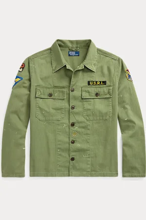 Ralph Lauren Relaxed-Fit Fischgrat-Twill-Arbeitshemd