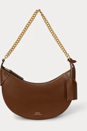Ralph Lauren Mini-Ledertasche Polo ID mit Kette