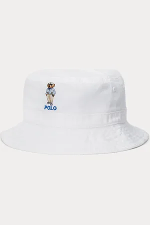 Ralph Lauren Topfhut aus Baumwolltwill mit Polo Bear