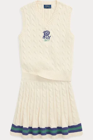Ralph Lauren Pullunder und Rock mit Zopfmuster