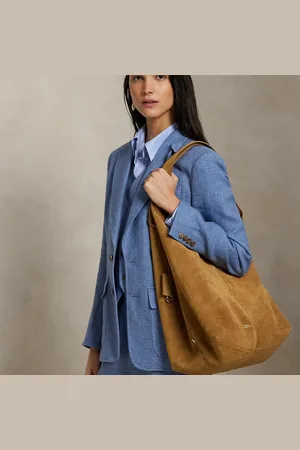 Ralph Lauren Große Wildleder-Tragetasche Polo Play