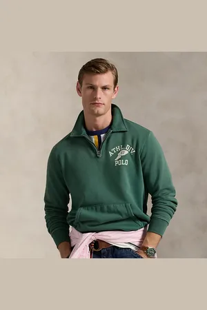 Ralph Lauren Grafik-Sweatshirt aus Fleece mit Kragen