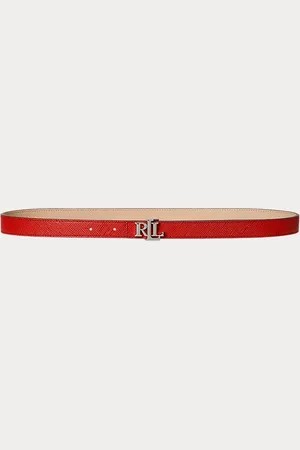Ralph Lauren Schmaler Wendegürtel aus Schraffurleder