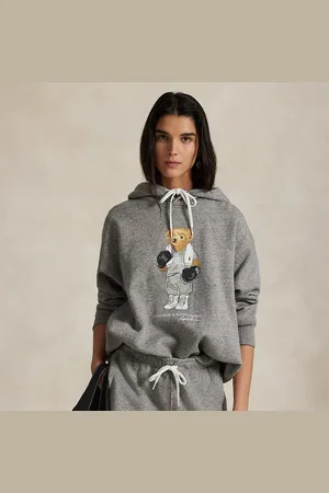 Ralph Lauren Fleece-Kapuzenpullover mit Polo Bear