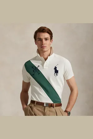 Ralph Lauren Custom-Slim Piqué-Poloshirt mit Big Pony