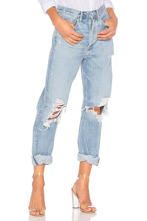 AGOLDE Mid-Waist-Jeans im 90er-Look, lockere Passform in . Size 24, 32, 33, 34.