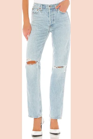 RE/DONE STRAIGHT-FIT-JEANS HIGH RISE LOOSE in . Size 24, 25, 27, 28, 29, 30, 31, 32.