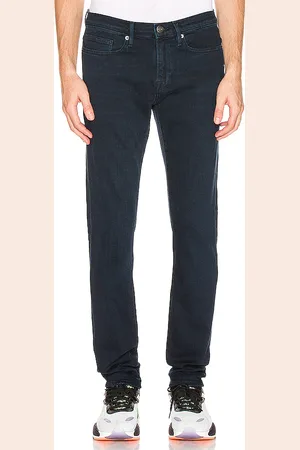 Frame SKINNY-JEANS in Denim Dark,Blue. Size 30.
