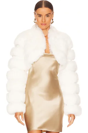 Adrienne Landau JACKE FAUX FOX FUR SHORT in . Size M.