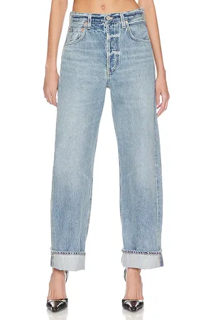 Citizens of Humanity HOSE MIT BAGGY-PASSFORM IN CROPPED-LÄNGE MIT SAUMUMSCHLAG AYLA in . Size 28, 29, 30, 31, 32, 33.