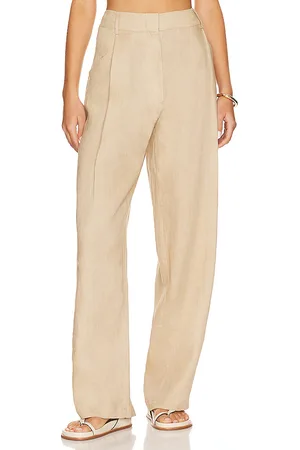 AEXAE HOCHGESCHNITTENE HOSE AUS LEINEN in . Size M, S, XS.
