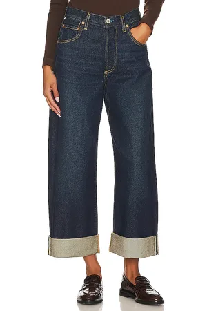 Citizens of Humanity HOSE MIT BAGGY-PASSFORM IN CROPPED-LÄNGE MIT SAUMUMSCHLAG AYLA in . Size 27, 28.