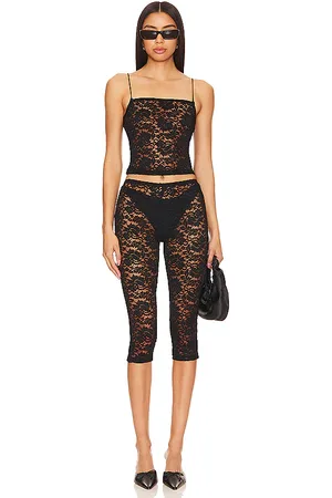 superdown SET JUSTINE SHEER CAPRI in . Size XS.