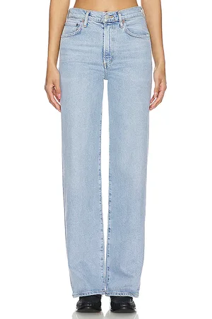 AGOLDE MIDE-RISE-JEANS MIT WEITEM, GERADEM BEIN HARPER in . Size 30, 31, 32, 33, 34.