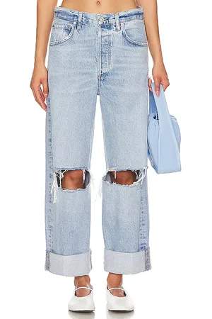 Citizens of Humanity HOSE MIT BAGGY-PASSFORM IN CROPPED-LÄNGE MIT SAUMUMSCHLAG AYLA in . Size 24, 25, 26, 27, 28, 32, 34.