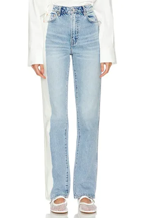 GRLFRND BESONDERS HOCHGESCHNITTENE HOSE MIT GERADEM BEIN SARA in . Size 24, 26, 31.