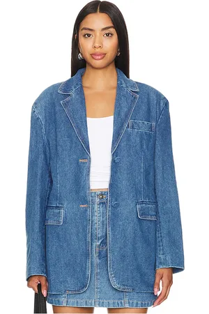 Bardot OVERSIZE-BLAZER AUS DENIM ABI in . Size S, XS.