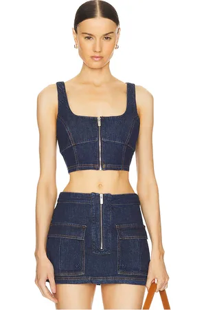 Amanda Uprichard CROP-TOP VIOLET in . Size S.