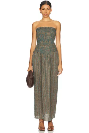 APRÈS MAXIKLEID RUCHED STRAPLESS in . Size M, XL.