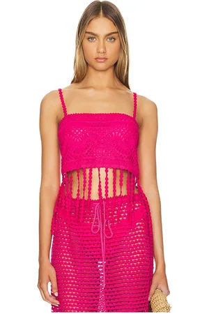 Agua Bendita CROP-TOP MARNI FRINGES in . Size M, S.