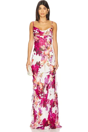 Nicholas MAXIKLEID KAMILA RUFFLE COWL in . Size 2, 4.