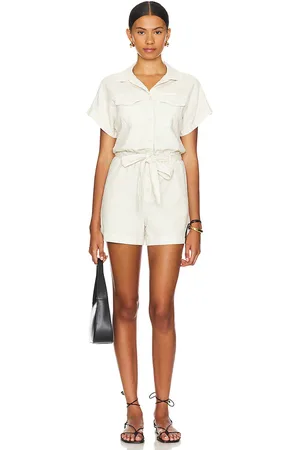 Bella Dahl ROMPER MIT GÜRTEL SEAROSE ROLLED SLEEVE in . Size M, S, XS.