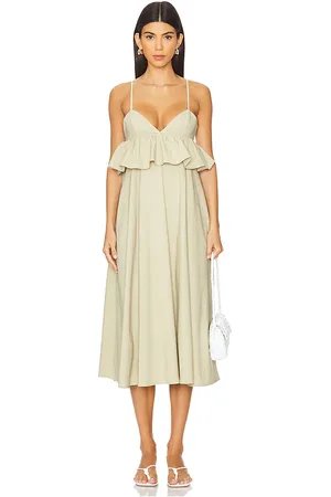 WeWoreWhat MIDI-KLEID PEPLUM in . Size 6.