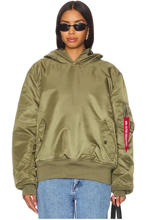 Alpha Industries PULLOVER MIT KAPUZE MA-1 in . Size S, XS.