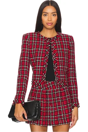 ALICE+OLIVIA TWEED-JACKET KIDMAN in . Size 2, 4, 6, 8.