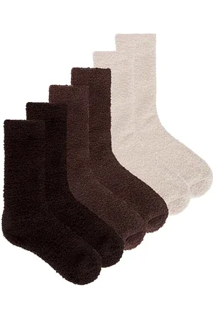 Barefoot Dreams SOCKEN-SET COZYCHIC 3 PAIR SOCK SET in .