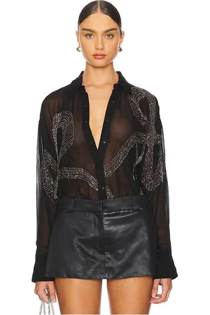 Retrofete BLUSE MIT VERZIERUNGEN CHERISH in . Size S, XS.